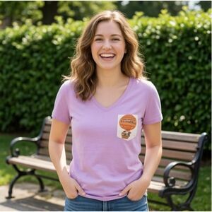 Disney Inspired Small World Purple Next Level Ideal T Womens XL Custom Pocket